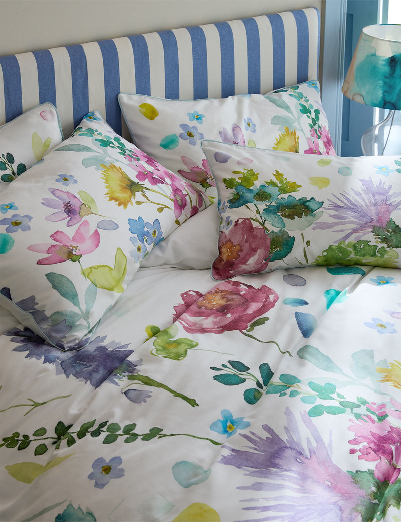 Bluebellgray pure cotton sateen Tetbury bedding set - British product