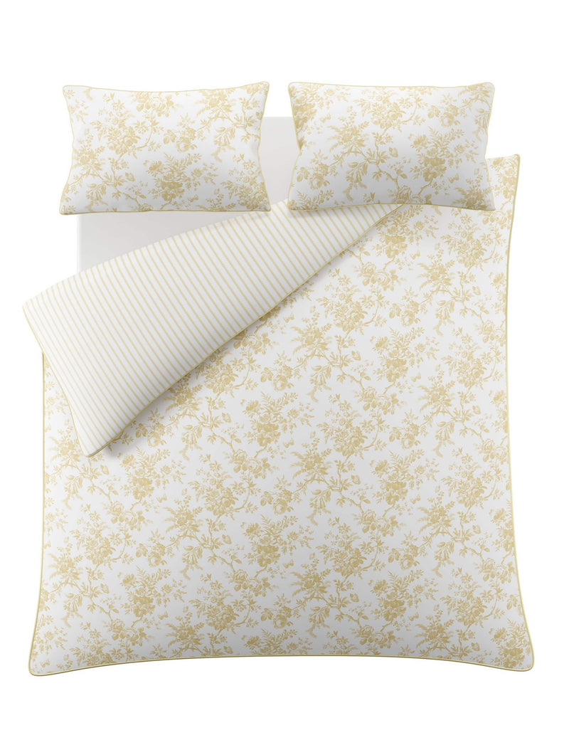 Laura Ashley cotton sateen reversible bedding set (British brand)