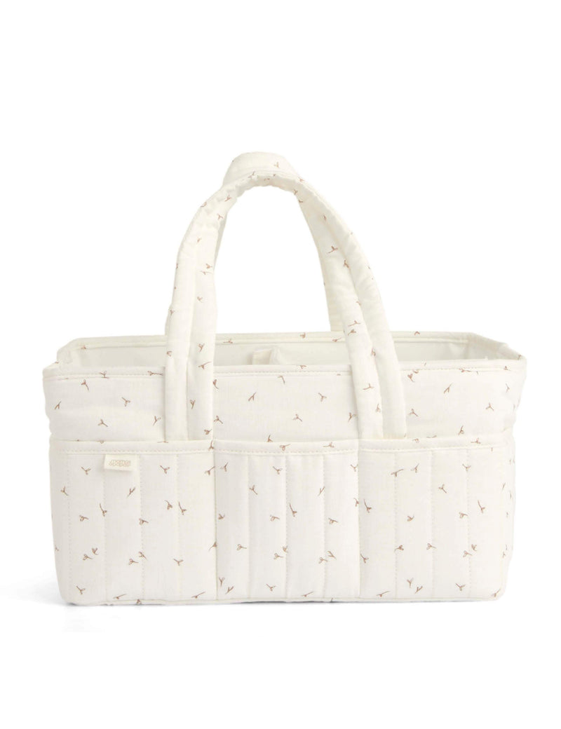 Mamas & Papas pure cotton seedling print nappy caddy bag, UK version