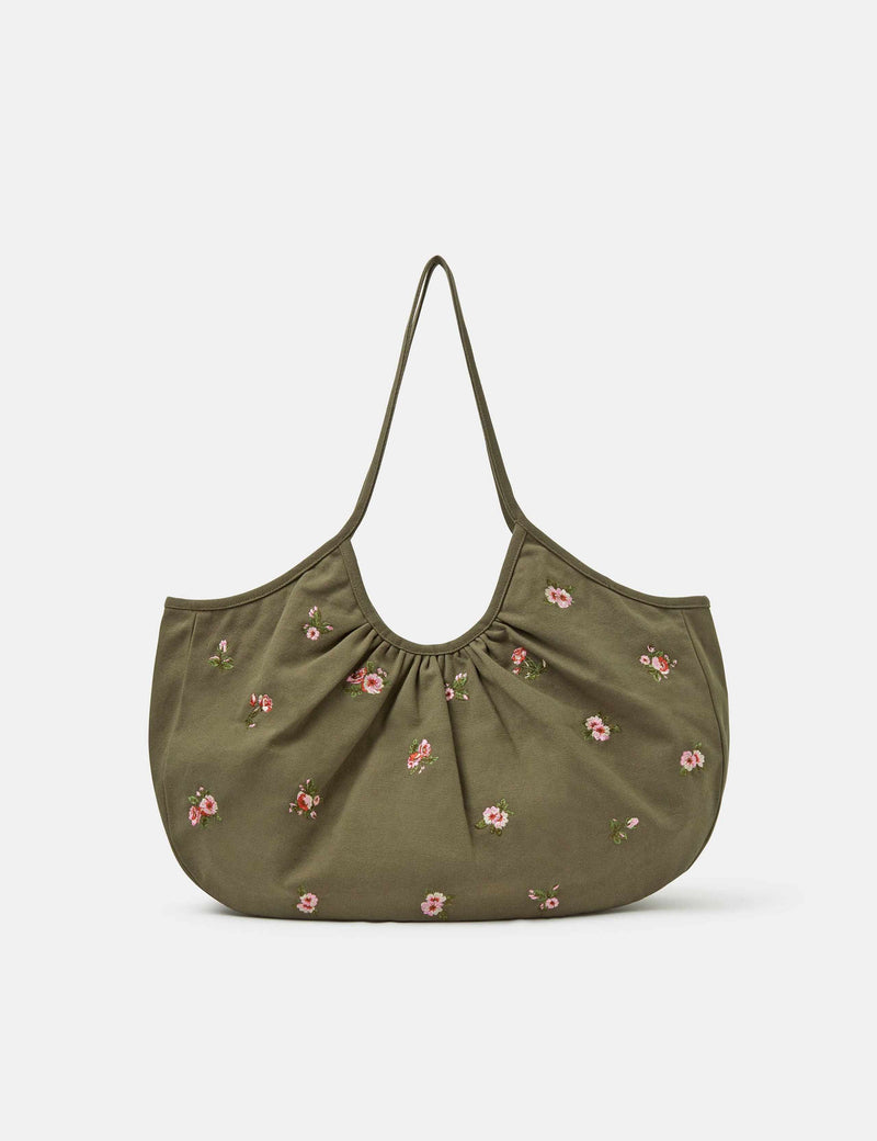 Accessorize embroidered cotton shoulder bag (British brand)