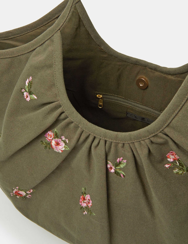 Accessorize embroidered cotton shoulder bag (British brand)