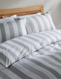 Signature stripe cotton bedding set (British brand)