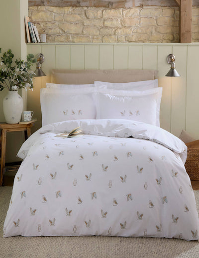 M&S Sophie Allport Pure Cotton Snowy Owls Bedding Set- Buy online at McGrocer