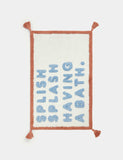 Pure cotton splish splash tassel bath mat 50x80cm, imported from the UK