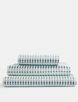 M&S Pure Cotton Spotty Striped Bath Towel- Buy online at McGrocer