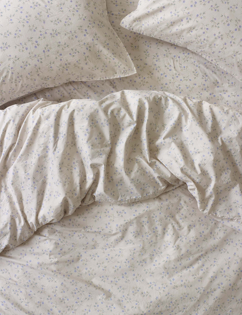 Piglet in Bed pure cotton duvet cover spring sprig, UK version