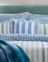 M&S Bluebellgray Pure Cotton Striped Cushion 45cm x 45cm- Buy online at McGrocer