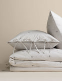 Pure cotton striped embroidered bedding set, UK version