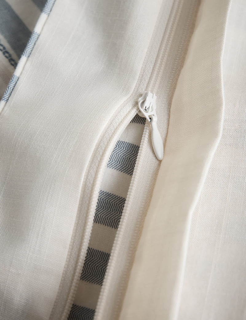 Striped jacquard pure cotton bedding set (British brand)