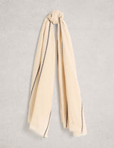 M&S White Stuff Pure Cotton Striped Scarf- Buy online at McGrocer