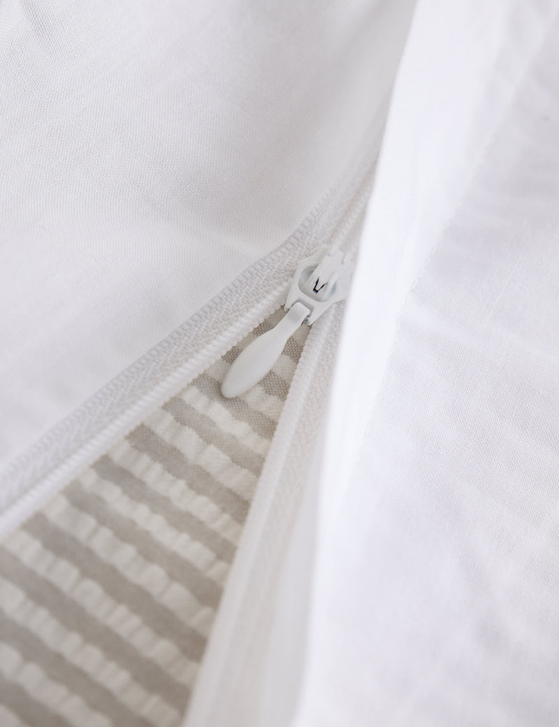 Pure cotton striped seersucker bedding set, UK version