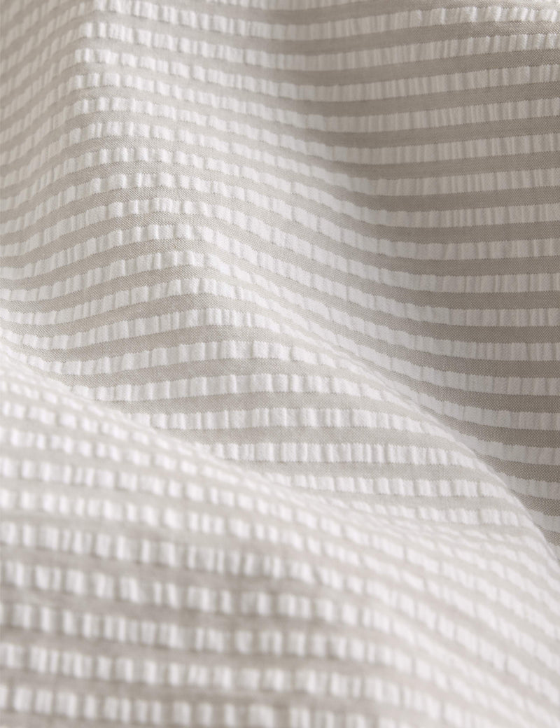 Pure cotton striped seersucker bedding set, UK version