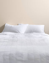 M&S Pure Cotton Striped Seersucker Bedding Set- Buy online at McGrocer