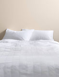 Pure cotton striped seersucker bedding set, UK version