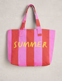 White Stuff pure cotton striped tote bag - British product