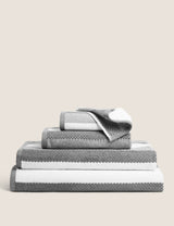 Pure Cotton Striped Textured Bath Towel