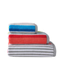 Designers Guild striped cotton towel 100x150cm, imported from the UK