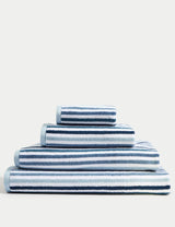 M&S Pure Cotton Striped Bath Towel- Buy online at McGrocer