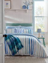 M&S Bluebellgray Pure Cotton Sunday Stripe Bedding Set- Buy online at McGrocer