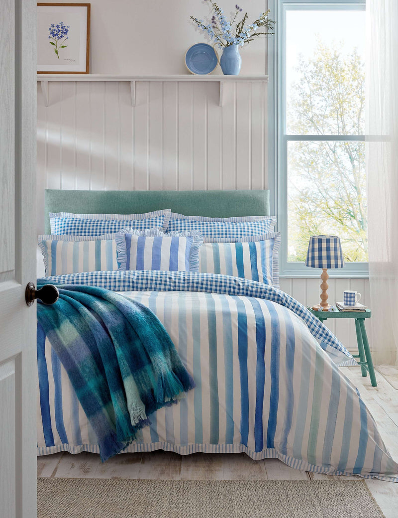 Bluebellgray Sunday Stripe bedding set, imported from the UK
