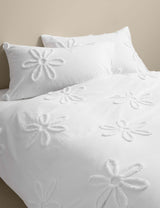 M&S Pure Cotton Tufted Flower Bedding Set- Buy online at McGrocer