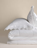 Pure cotton vintage lace embroidered bedding set, imported from the UK