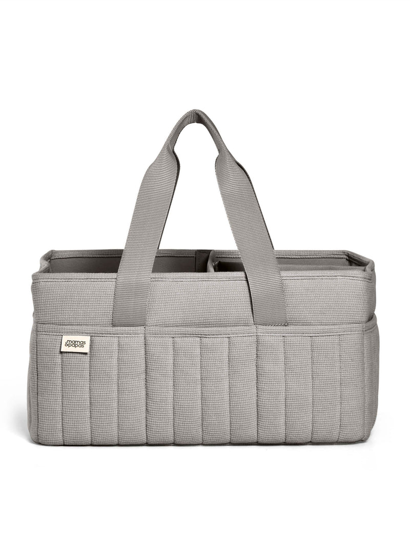 Mamas & Papas pure cotton waffle nappy caddy bag, imported from the UK
