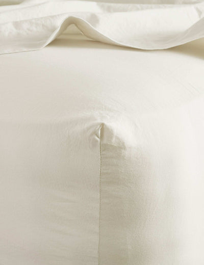 M&S Bedfolk Pure Cotton Washed Fitted Sheet- Buy online at McGrocer