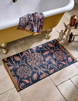 M&S William Morris At Home Pure Cotton Wild Tulip Bath Mat 70cm x 125cm- Buy online at McGrocer