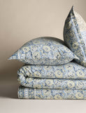 Pure Cotton Woodblock Floral Bedding Set, imported from the UK