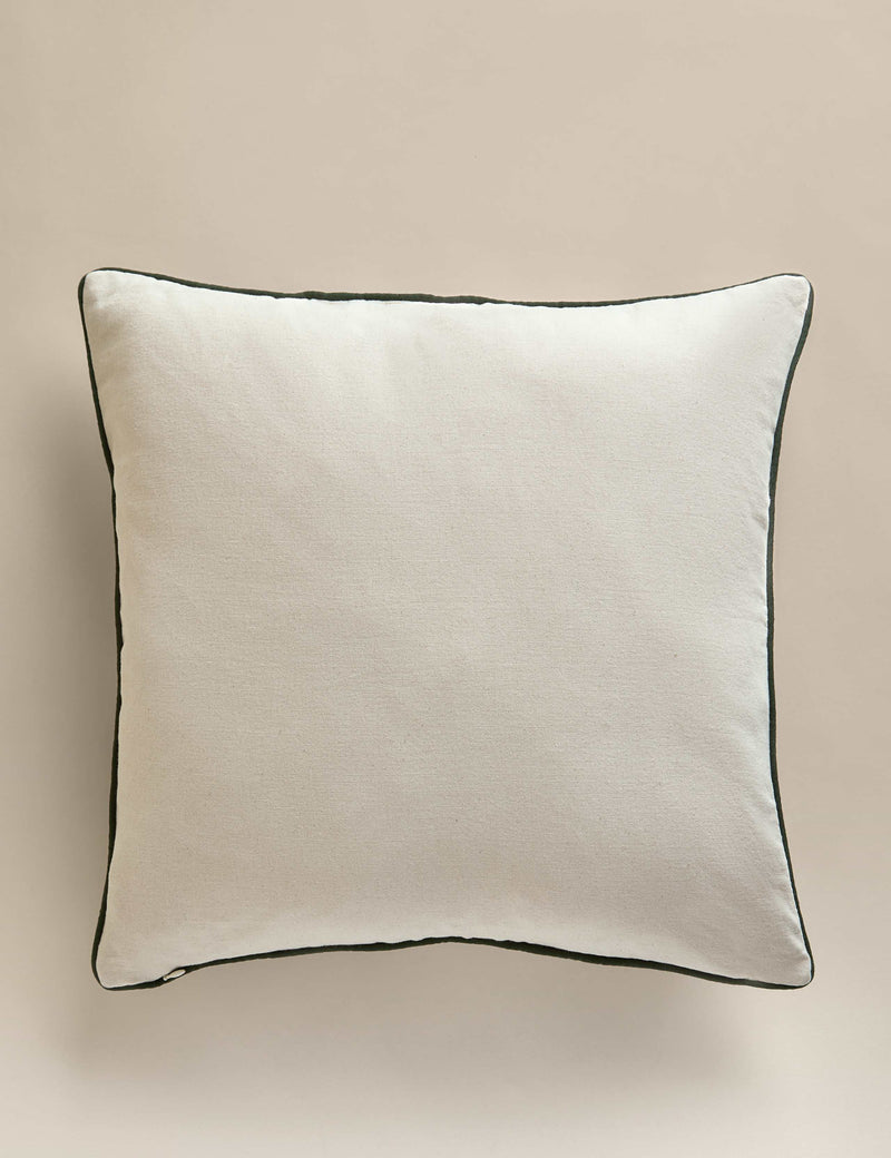 Woodland cushion pure cotton embroidered 50x50 cm (British brand)