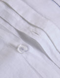 Pure linen embroidered bedding set, UK version