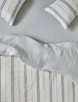 M&S Piglet In Bed Pure Linen Farmhouse Stripe Fitted Sheet- Buy online at McGrocer
