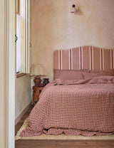 M&S Piglet In Bed Pure Linen Gingham Duvet Cover- Buy online at McGrocer