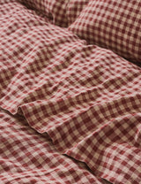 M&S Piglet In Bed Pure Linen Gingham Flat Sheet- Buy online at McGrocer