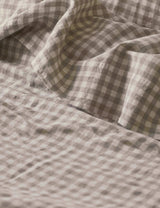 M&S Piglet In Bed Pure Linen Gingham Flat Sheet- Buy online at McGrocer