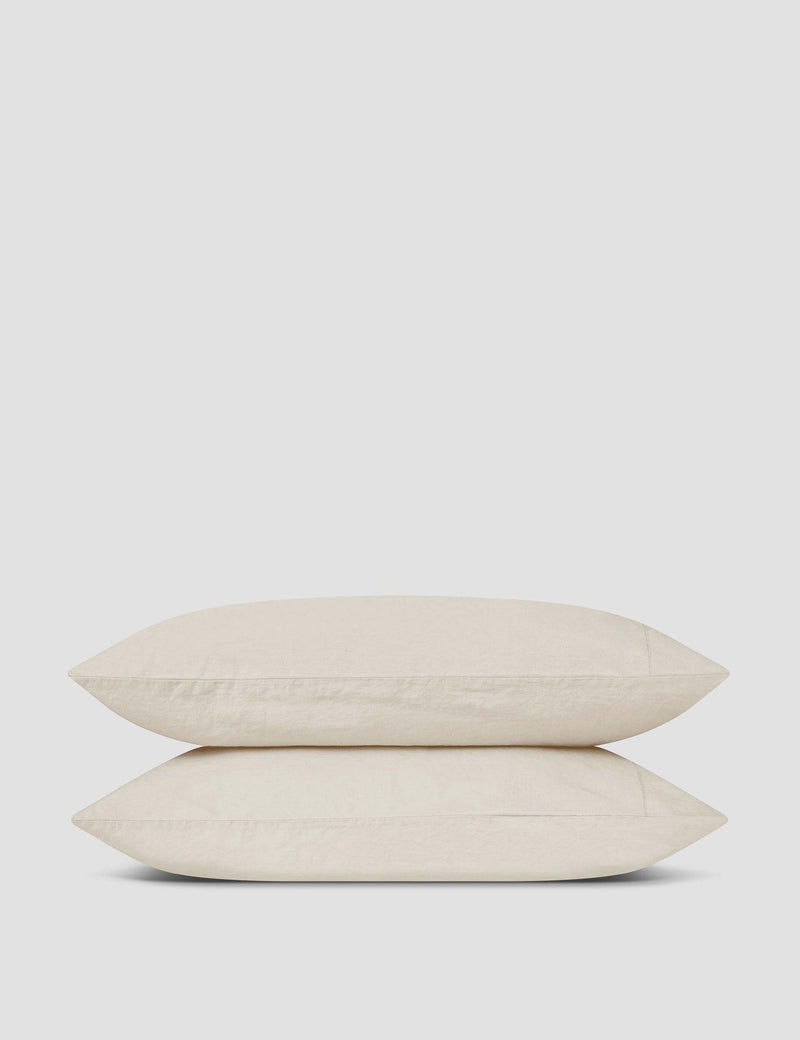 Piglet In Bed pure linen pillowcase set Oatmeal standard (British brand)