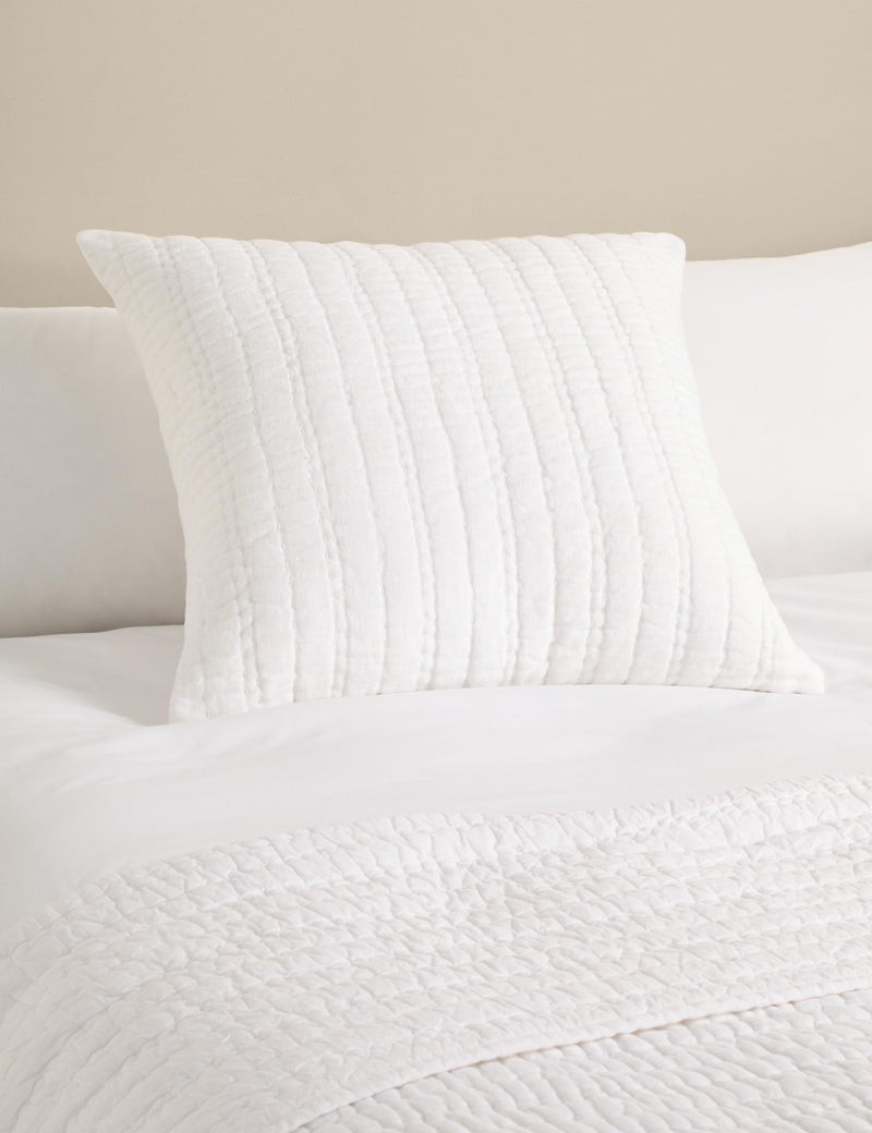 Pure linen textured large cushion (British brand)