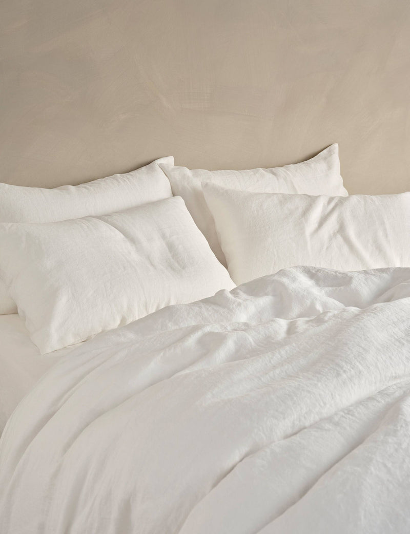 Bedfolk pure washed linen duvet cover, UK version