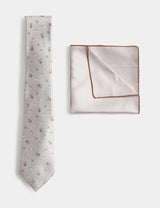 M&S M&S Pure Silk Ditsy Floral Tie and Handkerchief Set- Buy online at McGrocer