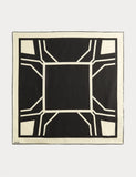 Jaeger pure silk geometric scarf 64x64cm - British product