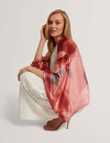 Ted Baker printed silk scarf cover up cape, imported from the UK