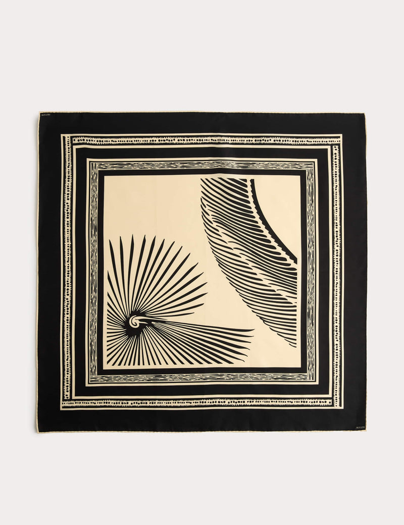 Jaeger pure silk printed scarf 64 cm, UK version