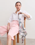Jaeger pure silk square scarf 64 cm, UK version