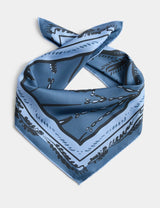 M&S Jaeger Pure Silk Sea Floral Print Square Scarf 64cm x 64mm- Buy online at McGrocer