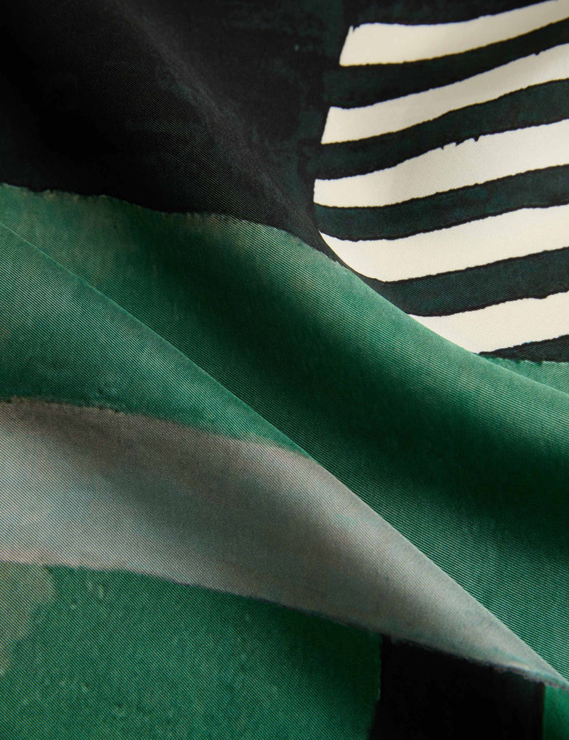 Jaeger striped silk scarf 64cm, imported from the UK