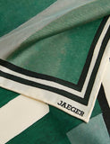 Jaeger striped silk scarf 64cm, imported from the UK