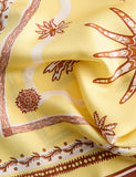 Jaeger pure silk twill printed square scarf 64cm, UK version