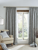 M&S Laura Ashley Pussy Willow Pure Cotton Pencil Pleat Curtains- Buy online at McGrocer