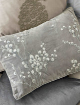 M&S Laura Ashley Pussy Willow Velvet Embroidered Cushion- Buy online at McGrocer